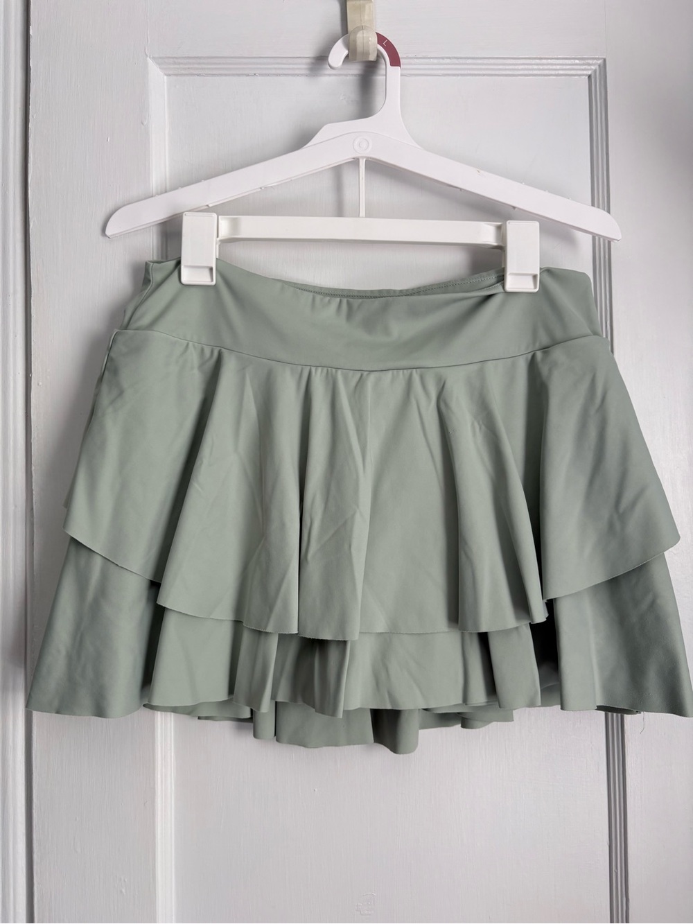 HALARA Active Sage Green Tiered Ruffle Skort Tennis Golf Pickleball Sz: XL